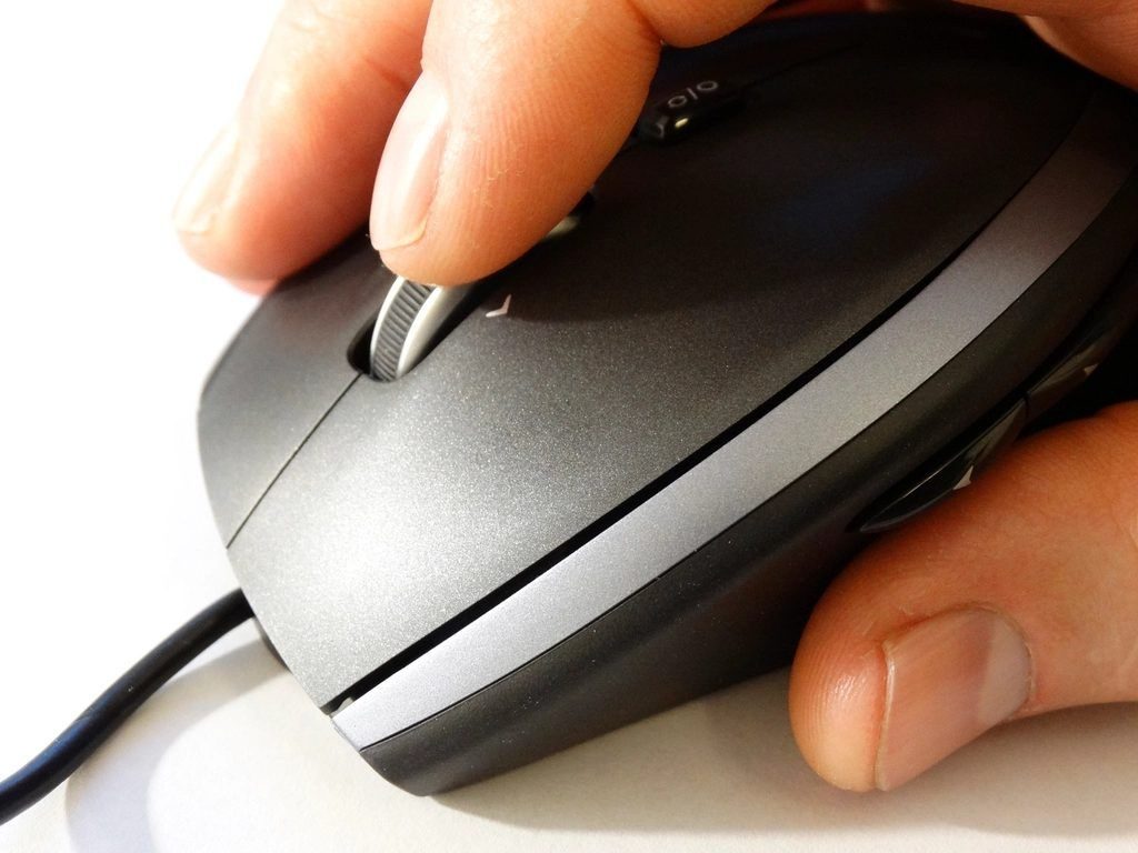 Мышь компьютерная, USB, чёрная