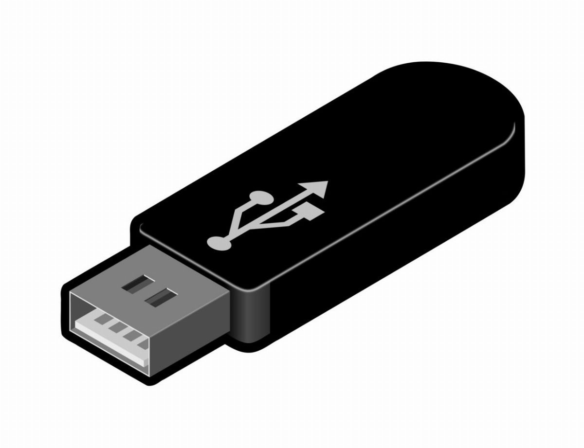 USB-флешка, 32 ГБ, серебристая